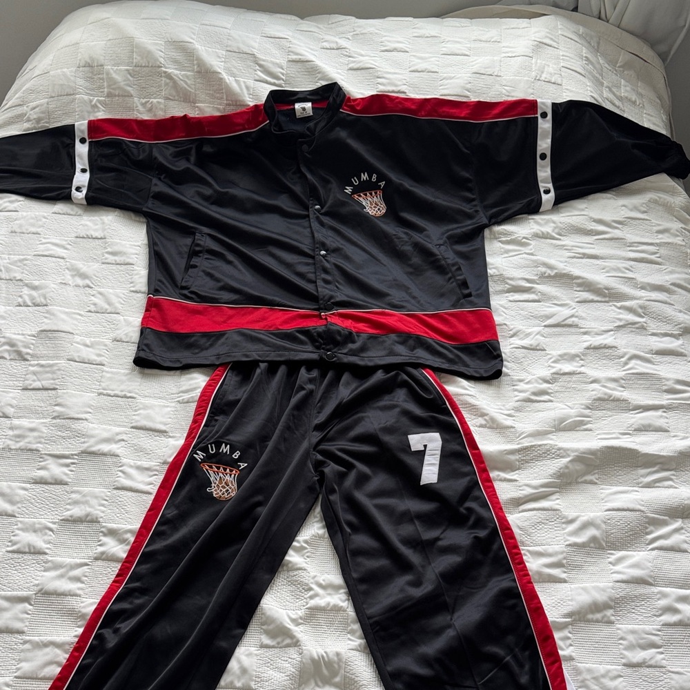 Black and Red Basketball Uniform set